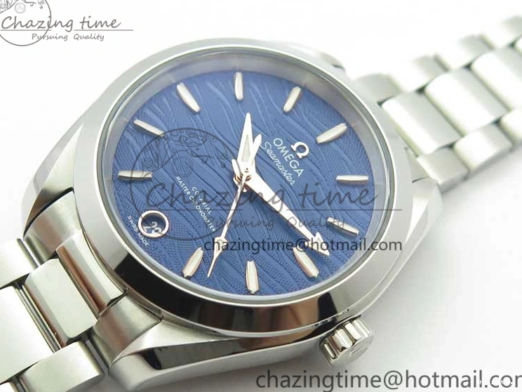 0409 Aqua Terra 150M 34mm Ladies SS VSF 1:1 Best Edition Blue Wave Dial on SS Bracelet A Reliable 7931